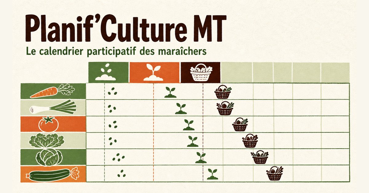 Planif’Culture MT : des dates réelles partagées pour aider les maraîchers à décider
